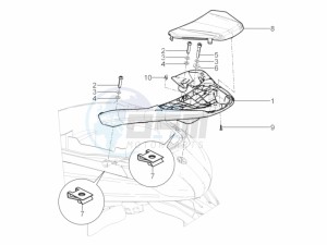 BV 350 ST 4T 4V IE ABS E4 (NAFTA) drawing Rear luggage rack