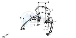 GTS 125I EURO4 LONG VISOR L7 drawing ROD  L  / R