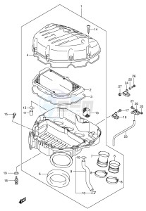 GSX-R750 (E2) drawing AIR CLEANER