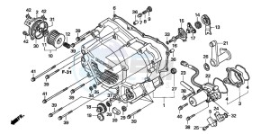 TRX500FE drawing FRONT CRANKCASE COVER (TRX500FE)