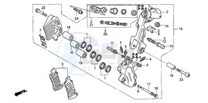 VFR800A drawing L. FRONT BRAKE CALIPER