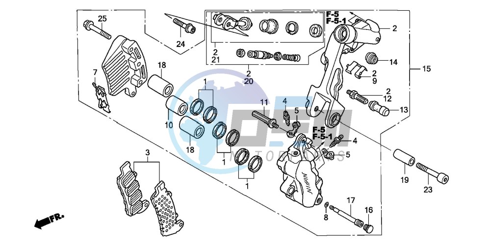 L. FRONT BRAKE CALIPER