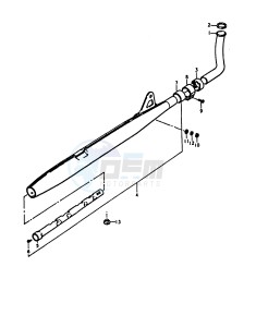 A100 (K-L-M-N-4) drawing MUFFLER