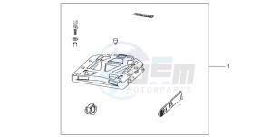 XL1000VA VARADERO drawing REAR BASE CARRIER