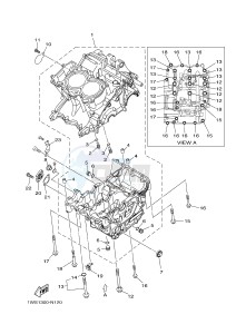 MT07A MT-07 ABS 700 (1XBH 1XBJ) drawing CRANKCASE