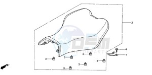 TRX650FA drawing SEAT