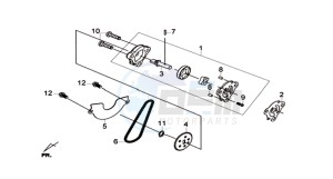 JOYMAX Z 300I ABS (L9) EU drawing OIL PUMP ASSY