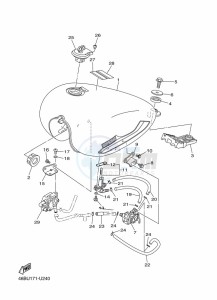 XV250 XV250M (BJP3) drawing FUEL TANK