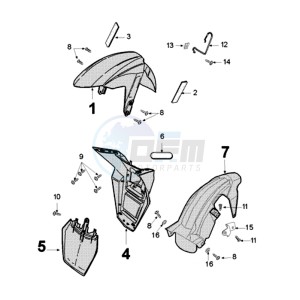 FIGHT 3 A 4T LE MANS drawing FENDERS