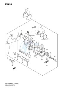 LT-Z400 (E28-E33) drawing REAR CALIPER