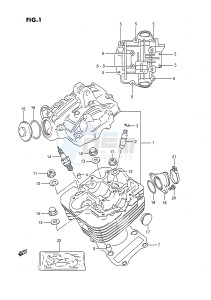 LT-F160 (P3) drawing CYLINDER HEAD