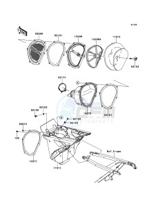 KX450F KX450FCF EU drawing Air Cleaner