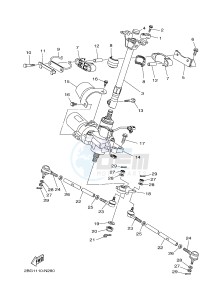 YFM700FWAD GRIZZLY 700 (2UDS) drawing STEERING