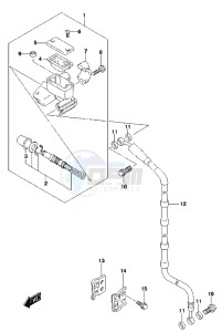 RM85L drawing FRONT MASTER CYLINDER