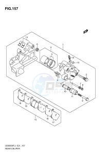 GSX650F (E21) Katana drawing REAR CALIPER (GSX650FUAL1 E21)