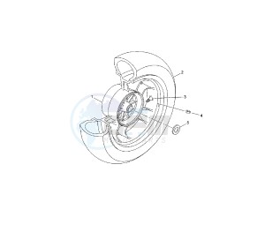 YP R X-MAX 250 drawing REAR WHEEL