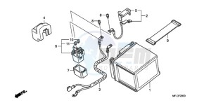 CBR1000RR9 UK - (E / MK) drawing BATTERY (CBR1000RR)