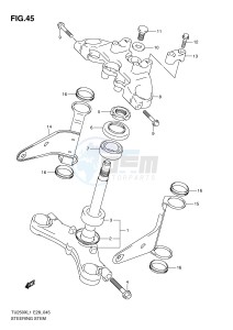 TU250X (E28) drawing STEERING STEM