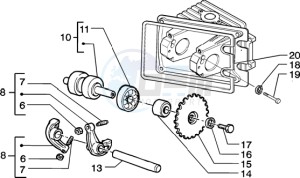 Zip 50 4T drawing Lever - Camshaft