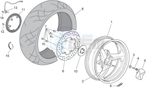 Norge 1200 IE 8V EU and 2016 USA-CN drawing Rear wheel