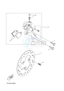 NS50 AEROX R (1PH5 1PH5 1PH5 1PH5 1PH5) drawing FRONT BRAKE CALIPER