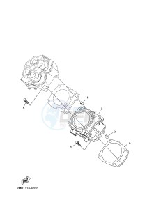 YXE700 YXE70WPAJ WOLVERINE R (B3D5) drawing CYLINDER