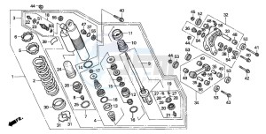 XR600R drawing REAR CUSHION