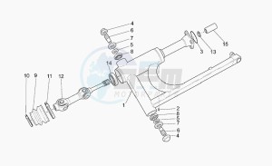 California 1100 Stone Special Sport drawing Swing arm