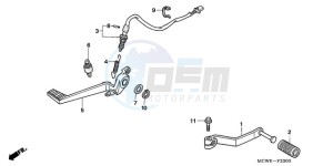 VFR8009 Ireland - (EK / MME) drawing PEDAL