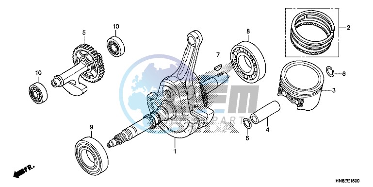 CRANK SHAFT/PISTON