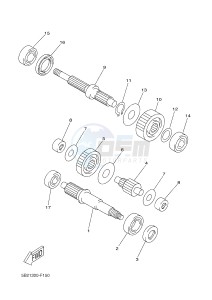 YP125RA (ABS) X-MAX 250 ABS (2DL3) drawing TRANSMISSION