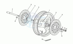 Sport Corsa 1100 drawing Front wheel