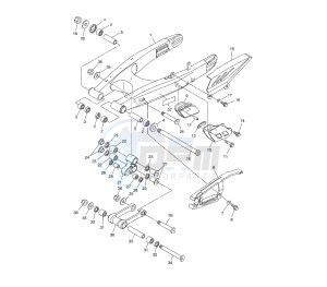 WR X 250 drawing REAR ARM