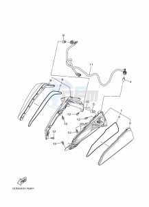 GPD125-A NMAX 125 (BV3C) drawing STEERING HANDLE & CABLE