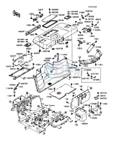 KAF 450 B [MULE 1000] (B1) [MULE 1000] drawing BATTERY CASE