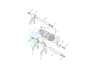 FZ6 FAZER S2 600 drawing SHIFT CAM AND FORK