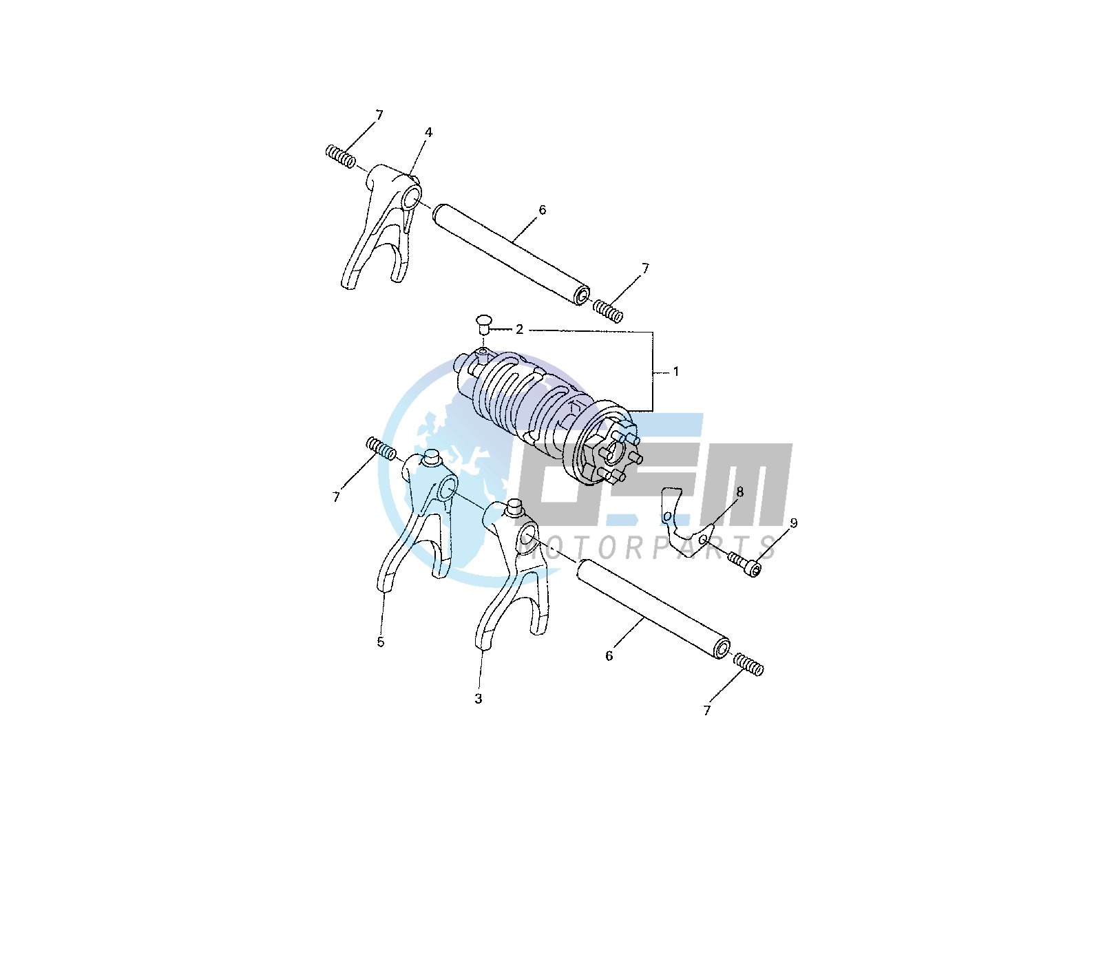 SHIFT CAM AND FORK