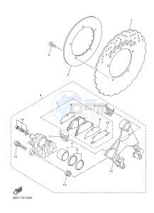 VMX17 VMAX17 1700 (2CE9 2CEA 2CEB) drawing REAR BRAKE