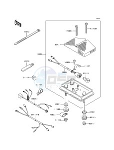 KLX 650 A [KLX650R] (A1-A3) [KLX650R] drawing TAILLIGHT-- S- -