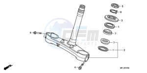 CBR1000RA9 Europe Direct - (ED / ABS TRI) drawing STEERING STEM