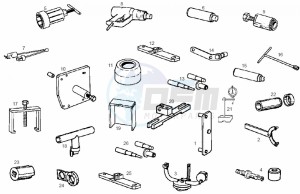 ATLANTIS BULLET - 50 cc VTHAL1AE2 Euro 2 2T AC FRA drawing Special tools (Positions)