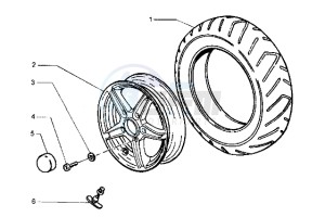 Hexagon 180 LXT drawing Front wheel