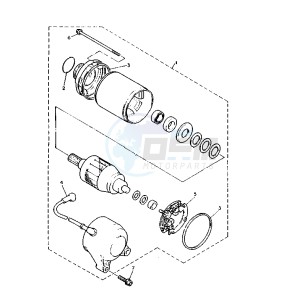 YZF R 750 drawing STARTING MOTOR