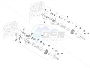 GTS 300 SUPER-TECH IE ABS E4 (APAC) drawing Driven pulley