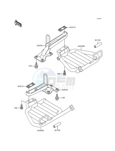 KLF 300 C [BAYOU 300 4X4] (C1-C4) [BAYOU 300 4X4] drawing FOOTRESTS