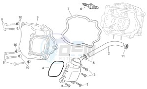 Scarabeo 300 Light e3 drawing Head cover cpl