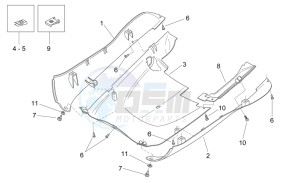 Mojito 125 e3 drawing Central body - Underpanel