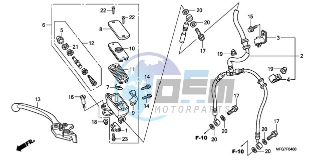 FR. BRAKE MASTER CYLINDER (CB600F/F3)