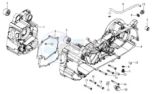 JOYRIDE 200 E2 - 2004 drawing CRANKCASE RIGHT / START MOTOR