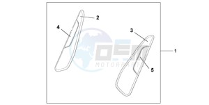 ST1300A9 ED / ABS MME drawing KNEE PAD SET